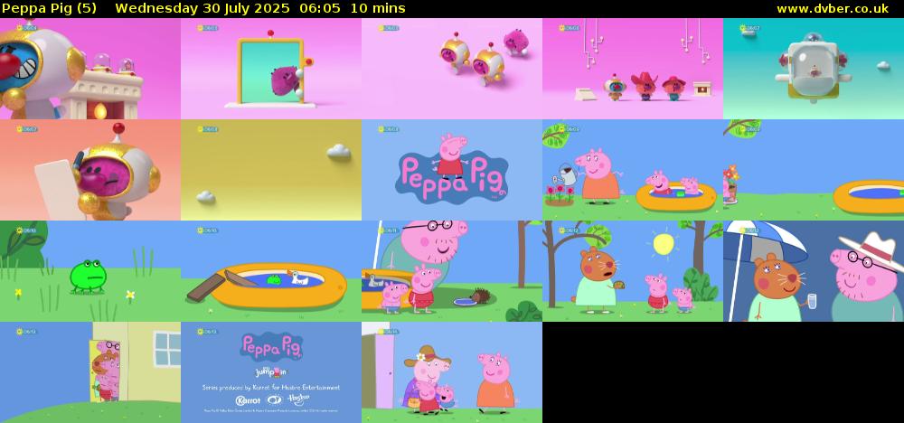 Peppa Pig (5) Wednesday 30 July 2025 06:05 - 06:15