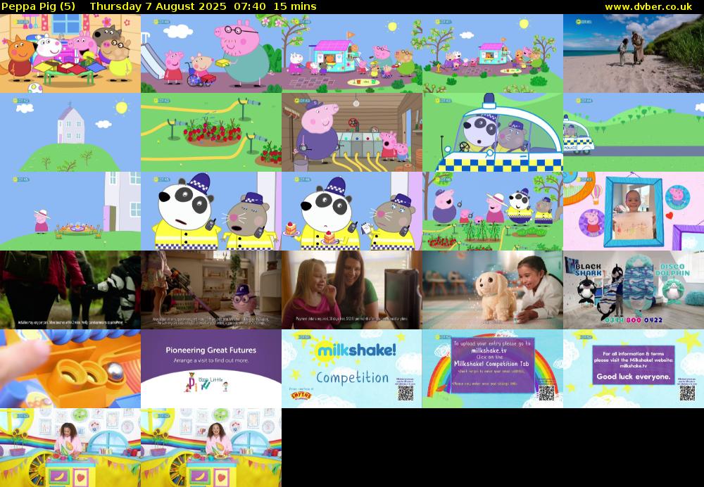 Peppa Pig (5) Thursday 7 August 2025 07:40 - 07:55