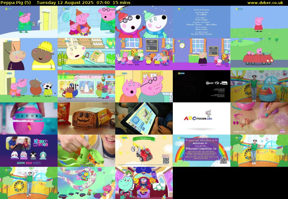 Peppa Pig (5) Tuesday 12 August 2025 07:40 - 07:55