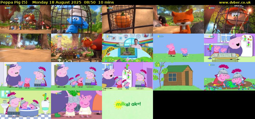 Peppa Pig (5) Monday 18 August 2025 08:50 - 09:00