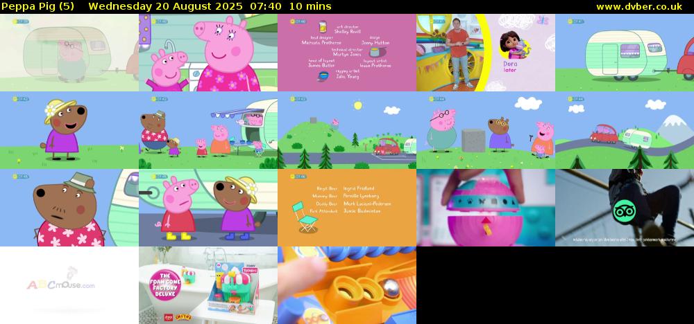Peppa Pig (5) Wednesday 20 August 2025 07:40 - 07:50