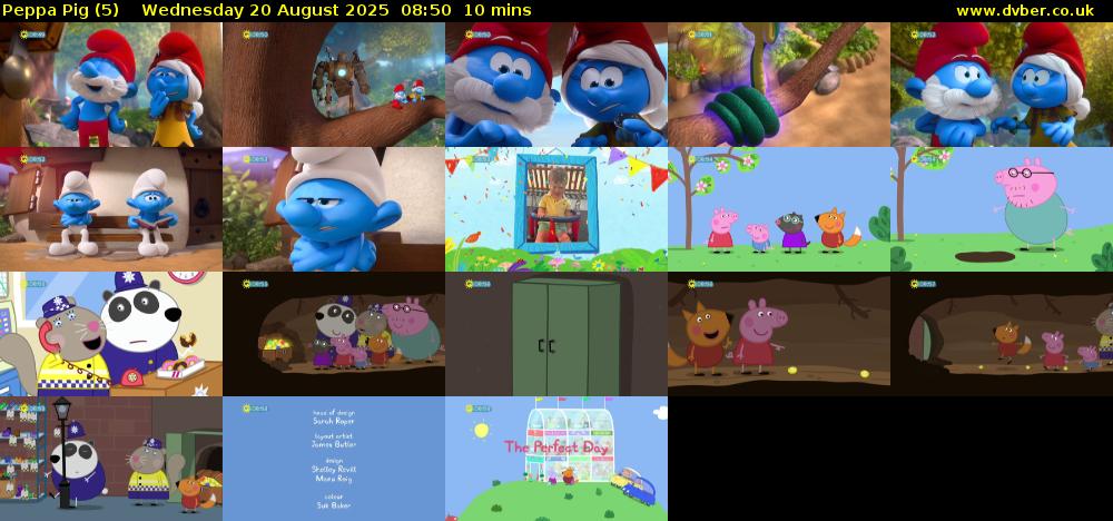 Peppa Pig (5) Wednesday 20 August 2025 08:50 - 09:00