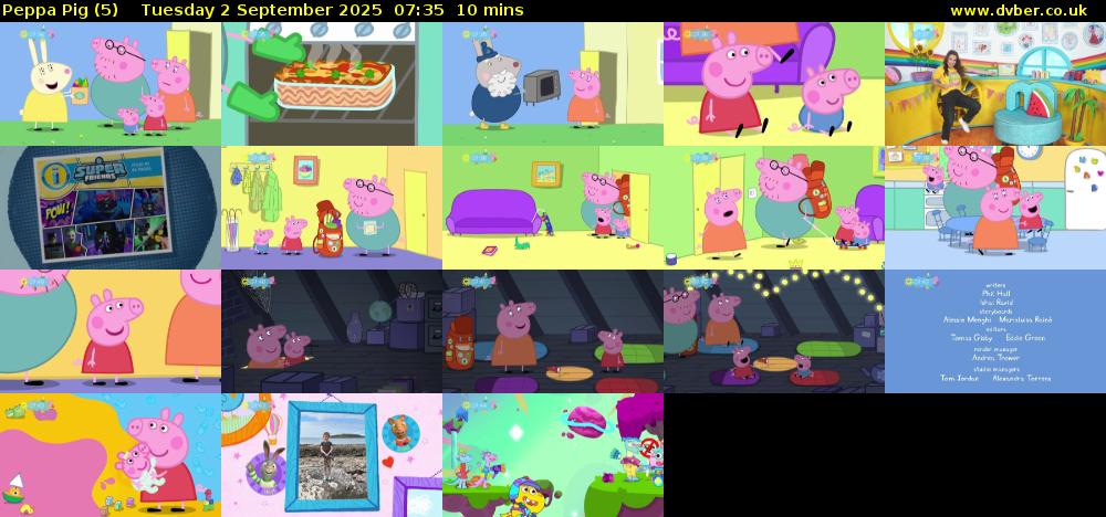 Peppa Pig (5) Tuesday 2 September 2025 07:35 - 07:45