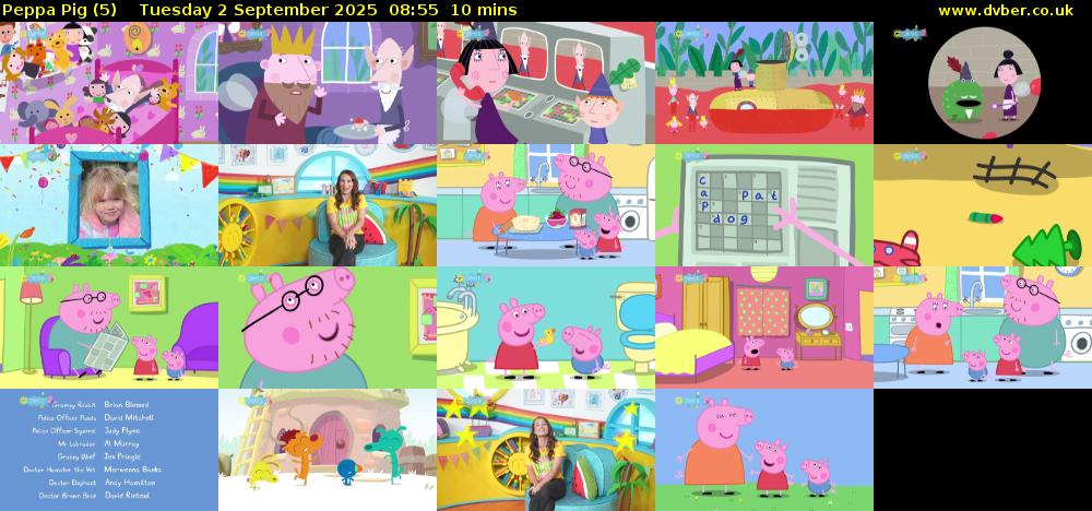 Peppa Pig (5) Tuesday 2 September 2025 08:55 - 09:05