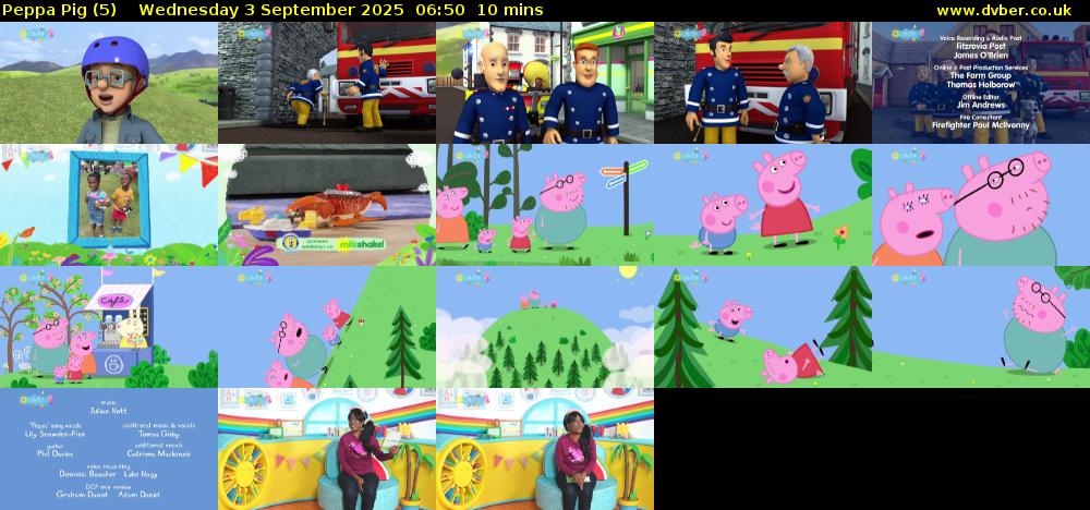 Peppa Pig (5) Wednesday 3 September 2025 06:50 - 07:00