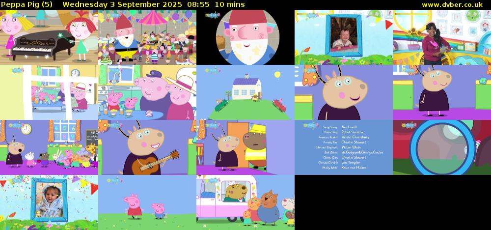 Peppa Pig (5) Wednesday 3 September 2025 08:55 - 09:05