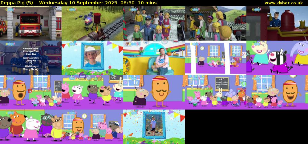 Peppa Pig (5) Wednesday 10 September 2025 06:50 - 07:00