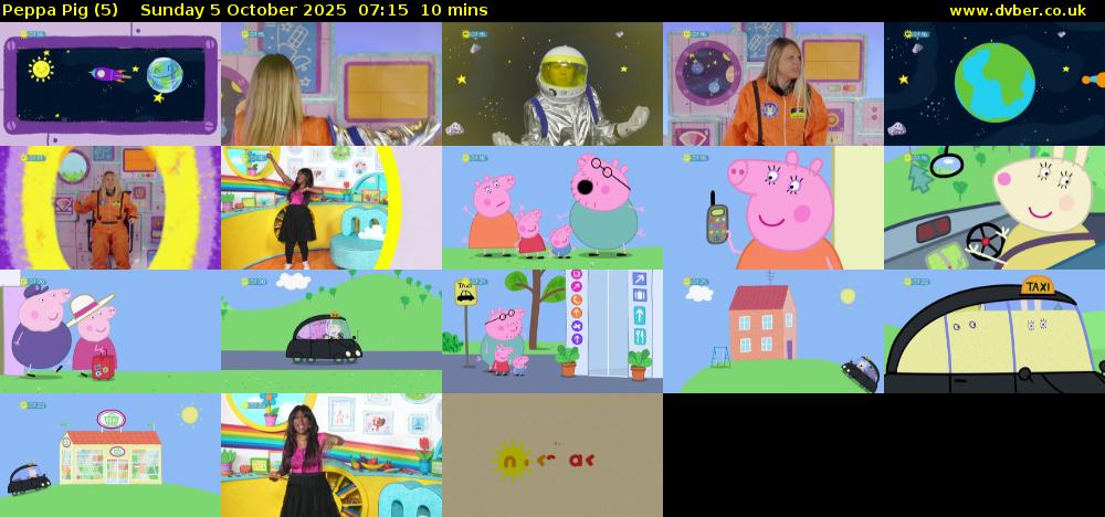 Peppa Pig (5) Sunday 5 October 2025 07:15 - 07:25