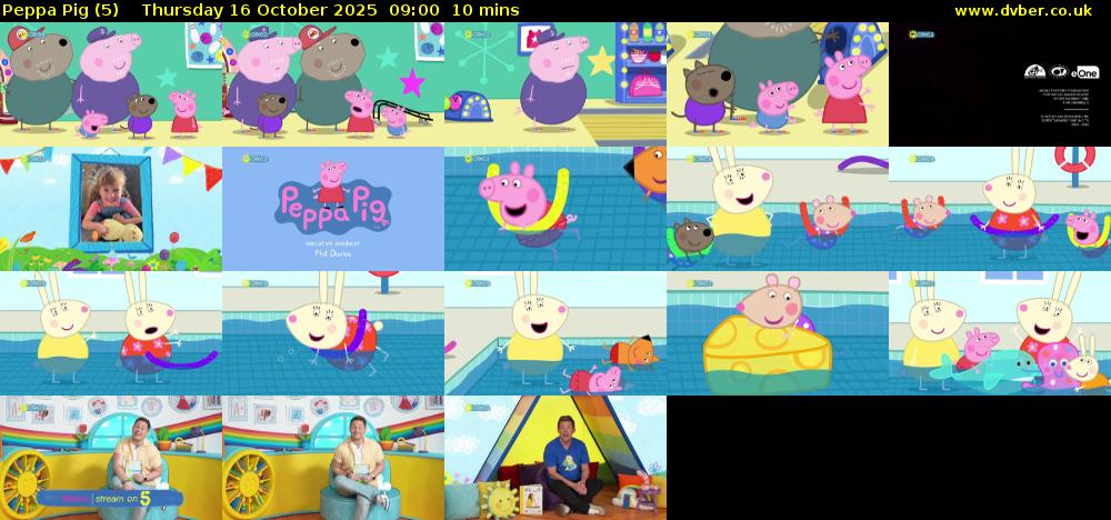 Peppa Pig (5) Thursday 16 October 2025 09:00 - 09:10