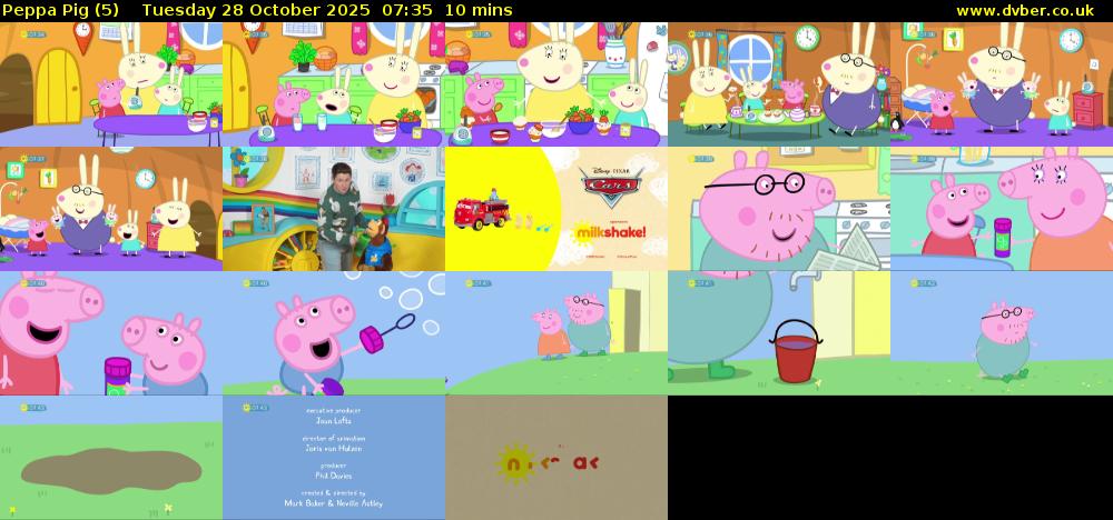 Peppa Pig (5) Tuesday 28 October 2025 07:35 - 07:45