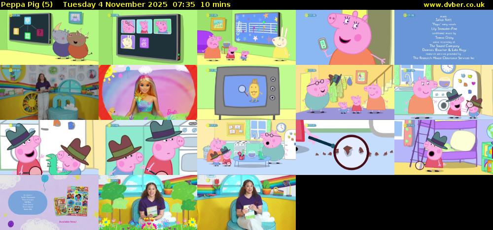 Peppa Pig (5) Tuesday 4 November 2025 07:35 - 07:45