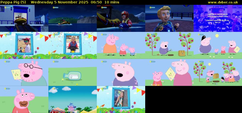 Peppa Pig (5) Wednesday 5 November 2025 06:50 - 07:00