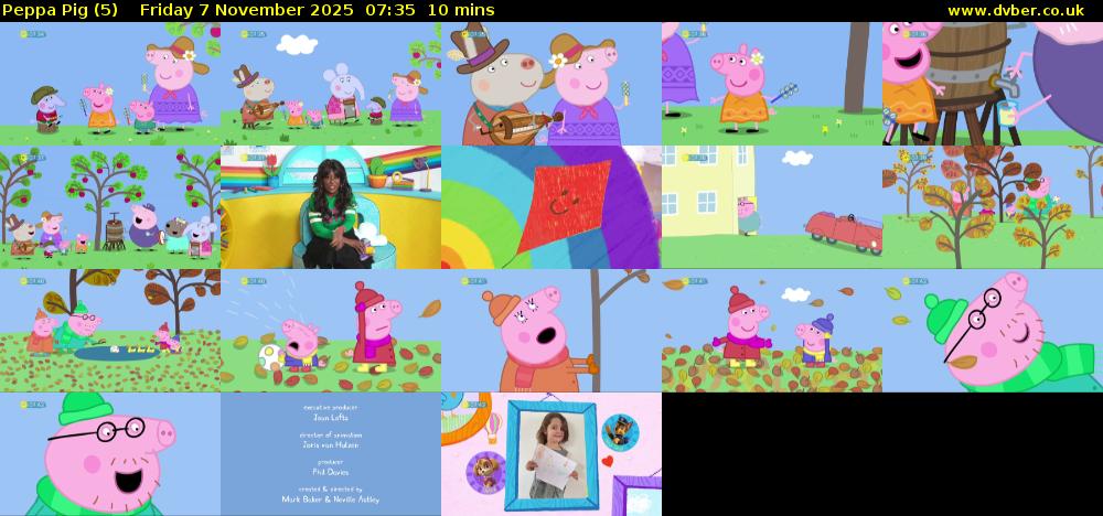 Peppa Pig (5) Friday 7 November 2025 07:35 - 07:45