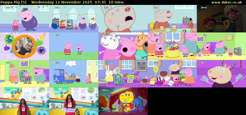 Peppa Pig (5) Wednesday 12 November 2025 07:35 - 07:45