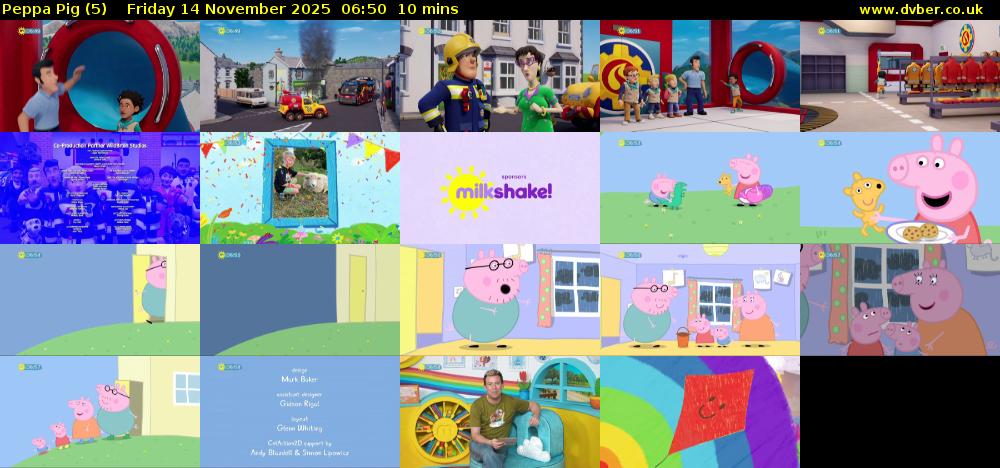 Peppa Pig (5) Friday 14 November 2025 06:50 - 07:00