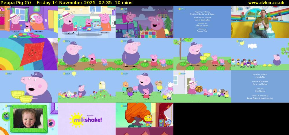 Peppa Pig (5) Friday 14 November 2025 07:35 - 07:45