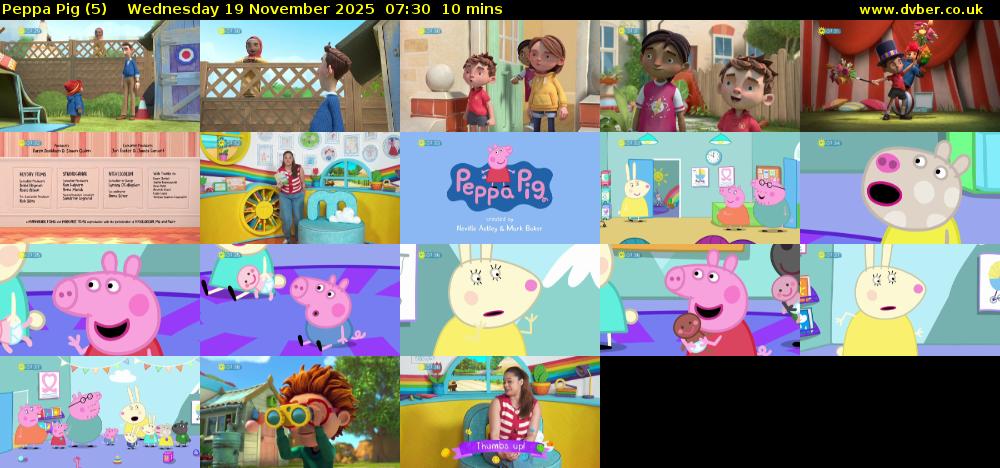 Peppa Pig (5) Wednesday 19 November 2025 07:30 - 07:40