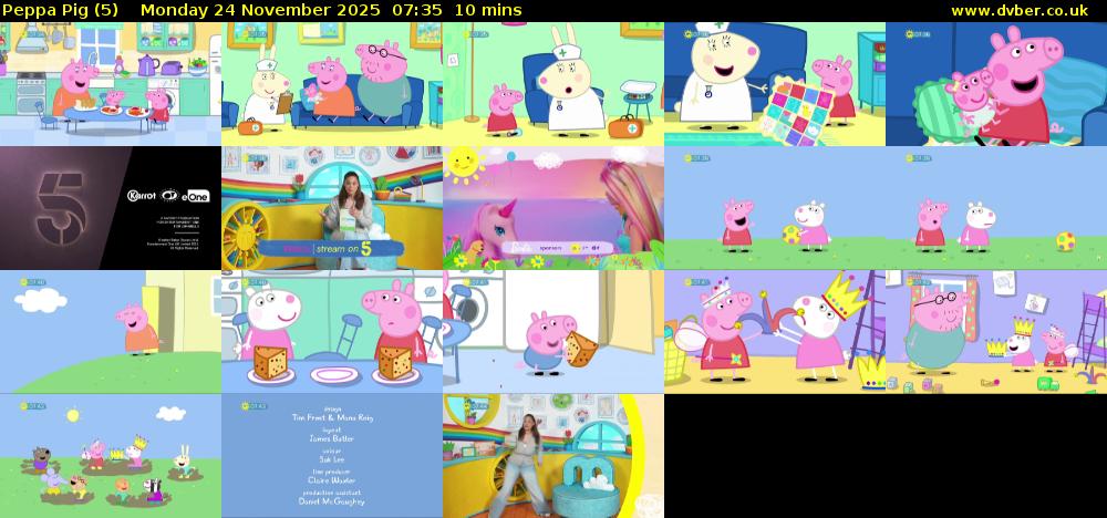 Peppa Pig (5) Monday 24 November 2025 07:35 - 07:45