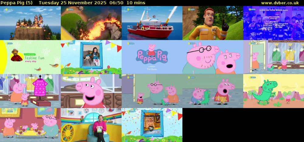Peppa Pig (5) Tuesday 25 November 2025 06:50 - 07:00