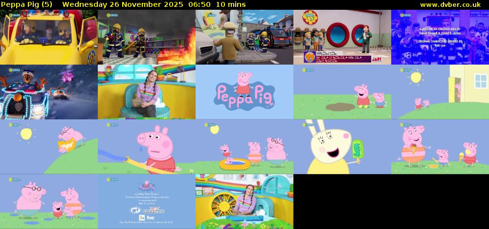 Peppa Pig (5) Wednesday 26 November 2025 06:50 - 07:00