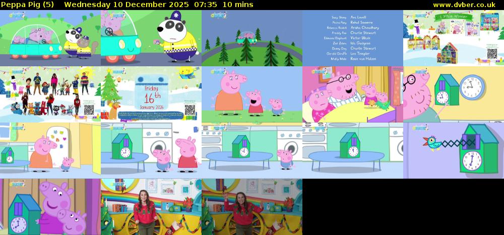 Peppa Pig (5) Wednesday 10 December 2025 07:35 - 07:45