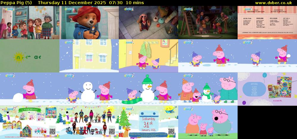 Peppa Pig (5) Thursday 11 December 2025 07:30 - 07:40