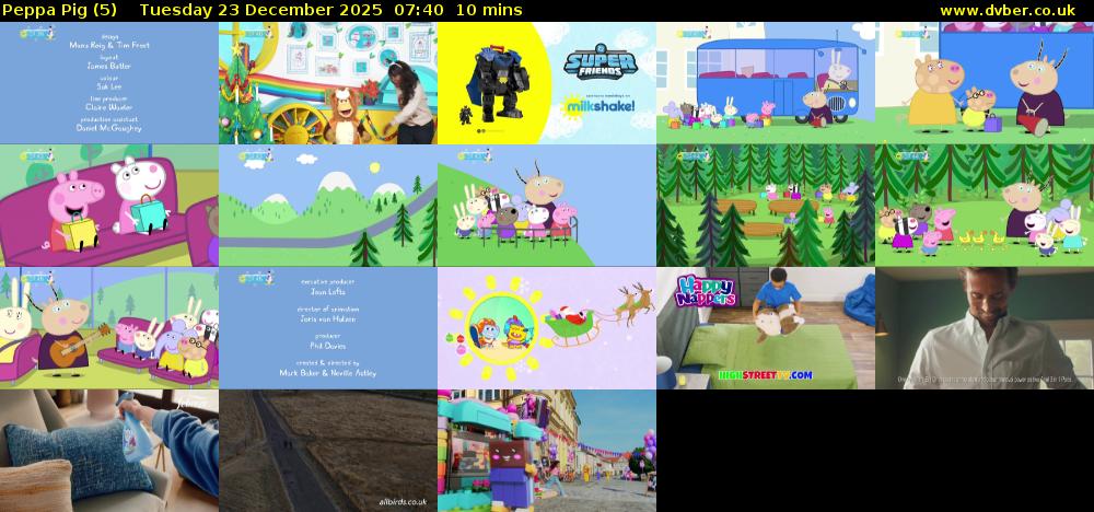 Peppa Pig (5) Tuesday 23 December 2025 07:40 - 07:50