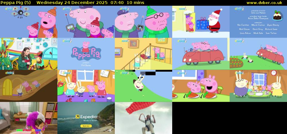 Peppa Pig (5) Wednesday 24 December 2025 07:40 - 07:50