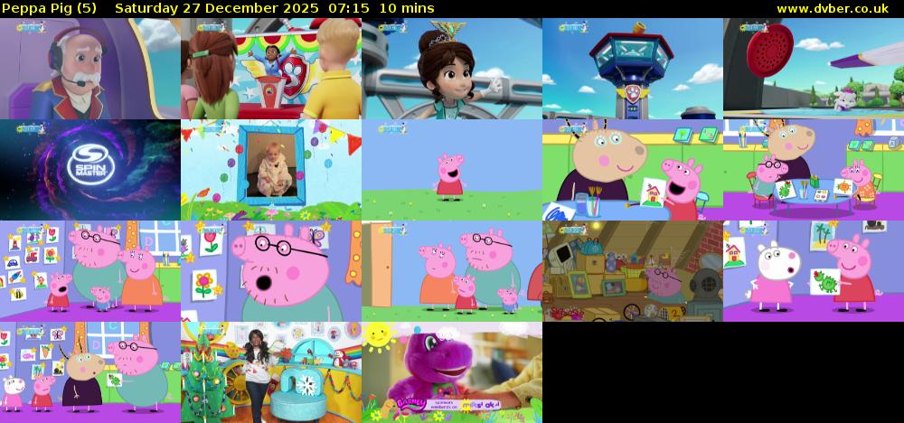 Peppa Pig (5) Saturday 27 December 2025 07:15 - 07:25