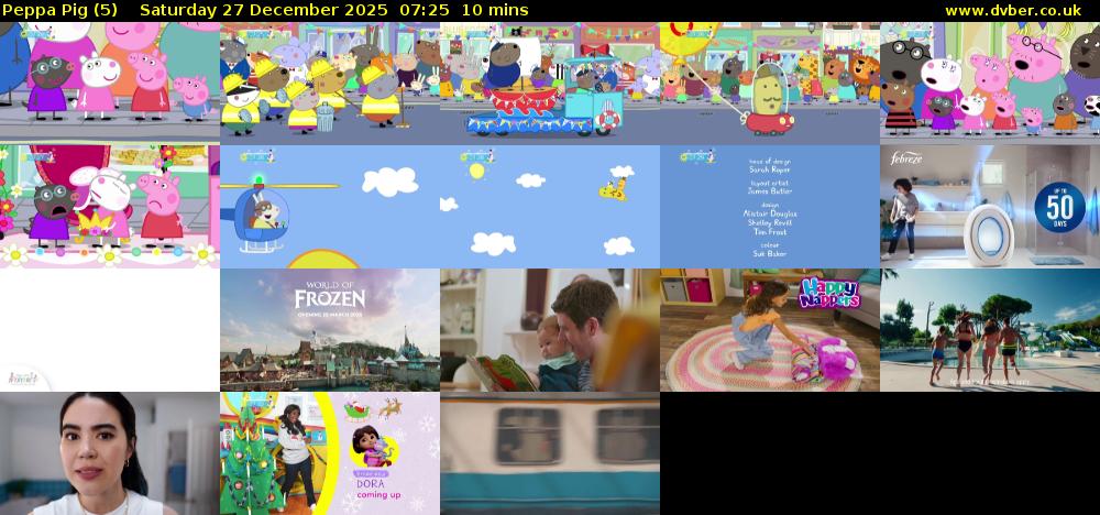 Peppa Pig (5) Saturday 27 December 2025 07:25 - 07:35