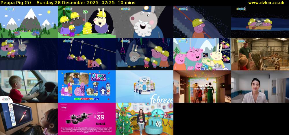 Peppa Pig (5) Sunday 28 December 2025 07:25 - 07:35