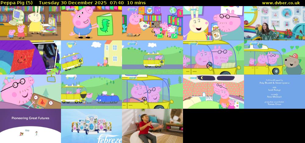 Peppa Pig (5) Tuesday 30 December 2025 07:40 - 07:50