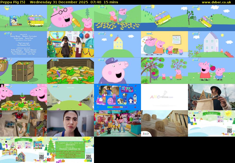 Peppa Pig (5) Wednesday 31 December 2025 07:40 - 07:55