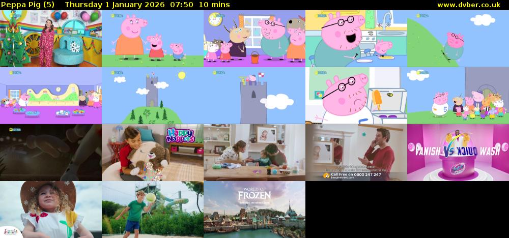 Peppa Pig (5) Thursday 1 January 2026 07:50 - 08:00