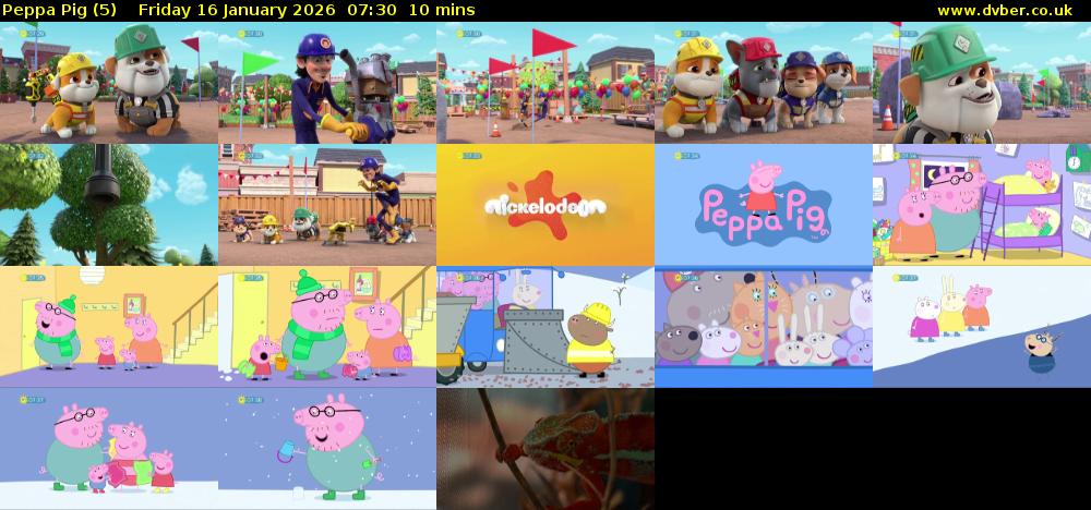 Peppa Pig (5) Friday 16 January 2026 07:30 - 07:40