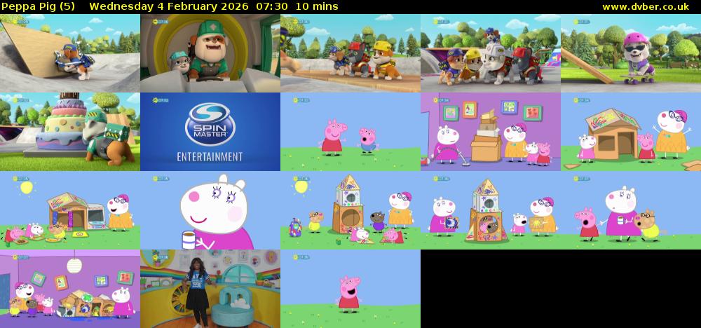 Peppa Pig (5) Wednesday 4 February 2026 07:30 - 07:40