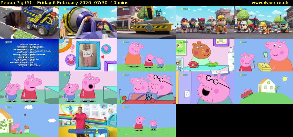 Peppa Pig (5) Friday 6 February 2026 07:30 - 07:40