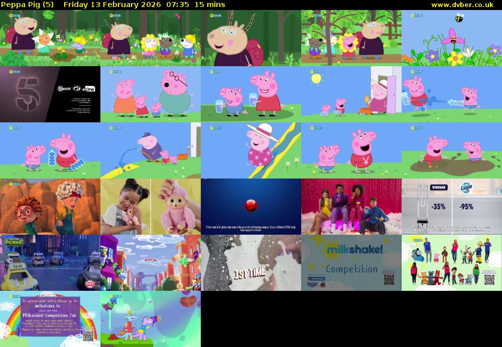 Peppa Pig (5) Friday 13 February 2026 07:35 - 07:50