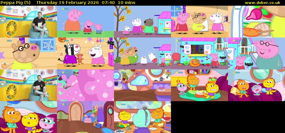 Peppa Pig (5) Thursday 19 February 2026 07:40 - 07:50