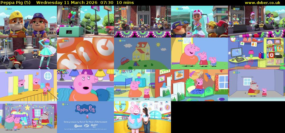 Peppa Pig (5) Wednesday 11 March 2026 07:30 - 07:40