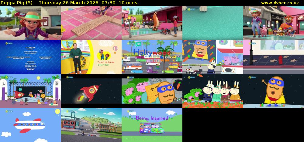 Peppa Pig (5) Thursday 26 March 2026 07:30 - 07:40
