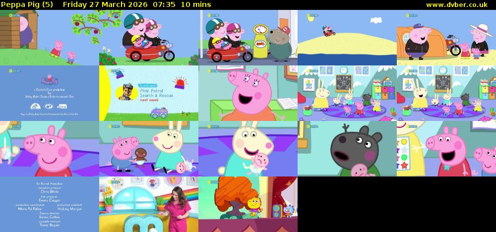 Peppa Pig (5) Friday 27 March 2026 07:35 - 07:45