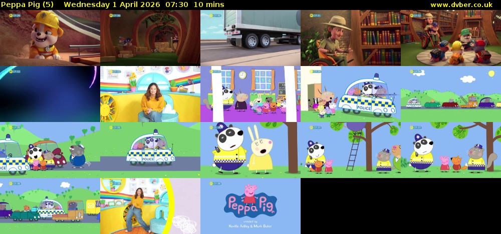Peppa Pig (5) Wednesday 1 April 2026 07:30 - 07:40