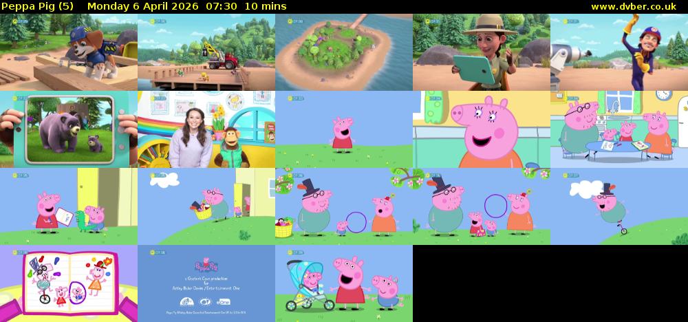 Peppa Pig (5) Monday 6 April 2026 07:30 - 07:40