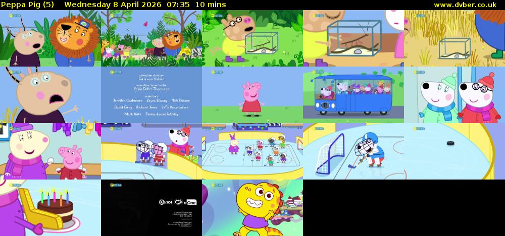 Peppa Pig (5) Wednesday 8 April 2026 07:35 - 07:45