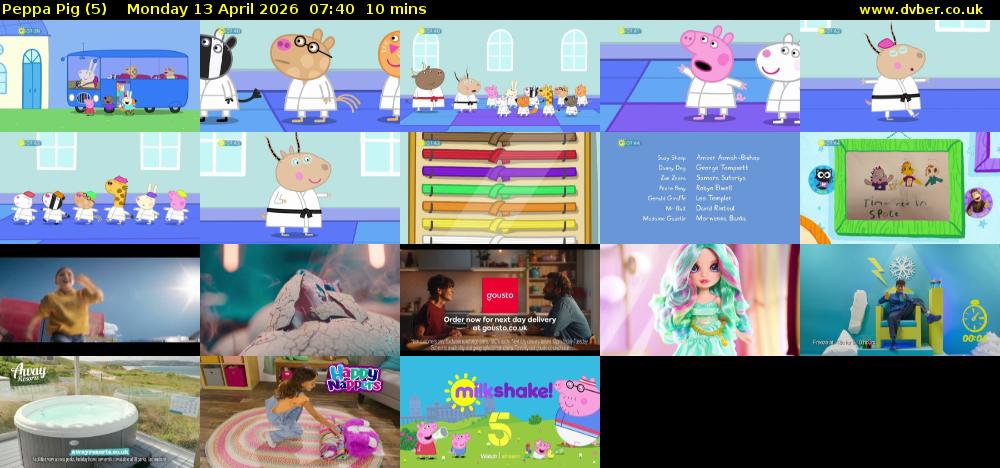 Peppa Pig (5) Monday 13 April 2026 07:40 - 07:50