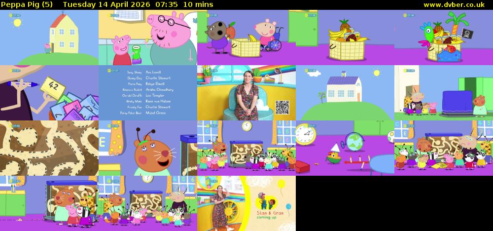Peppa Pig (5) Tuesday 14 April 2026 07:35 - 07:45