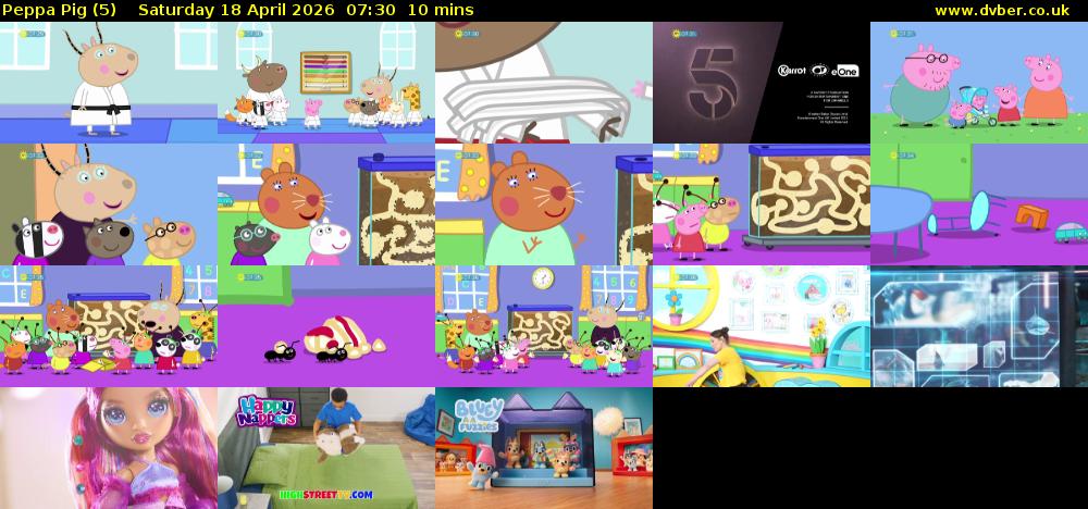 Peppa Pig (5) Saturday 18 April 2026 07:30 - 07:40