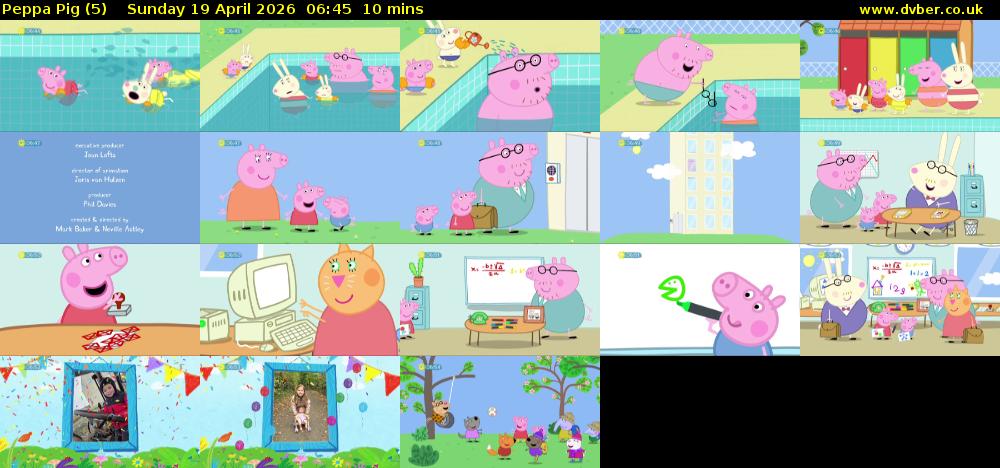 Peppa Pig (5) Sunday 19 April 2026 06:45 - 06:55
