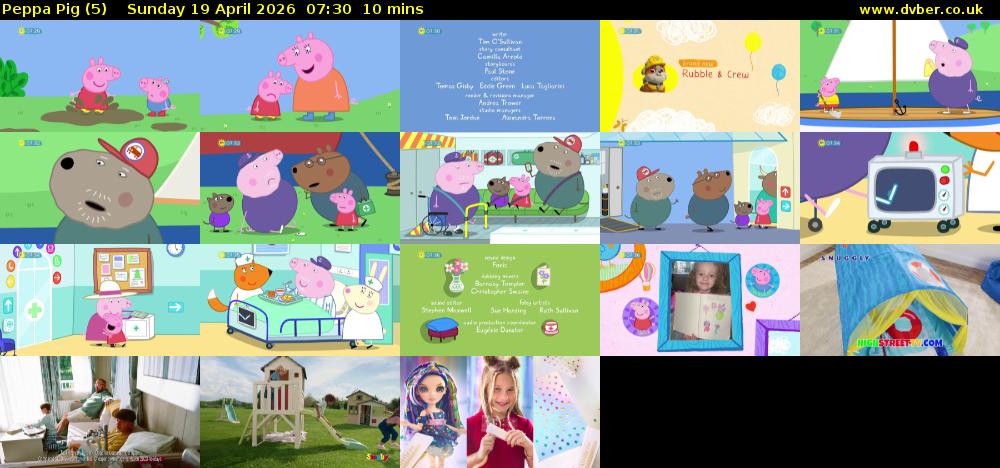 Peppa Pig (5) Sunday 19 April 2026 07:30 - 07:40
